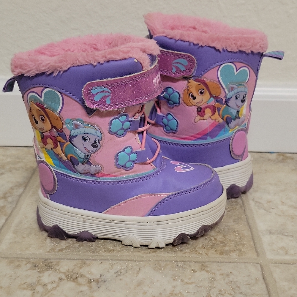 Paw Patrol Pink Plush Footwear
